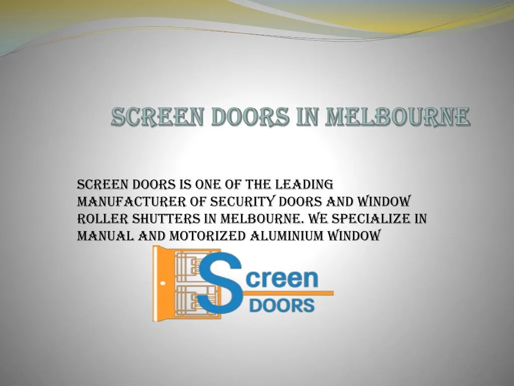 screen doors in melbourne