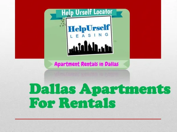 Dallas Apartments Rentals 