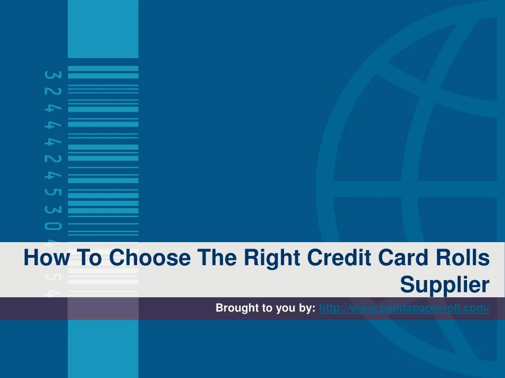how to choose the right credit card rolls supplier