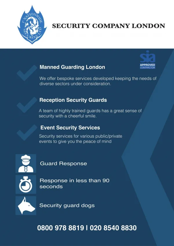 Manned Guards Security London