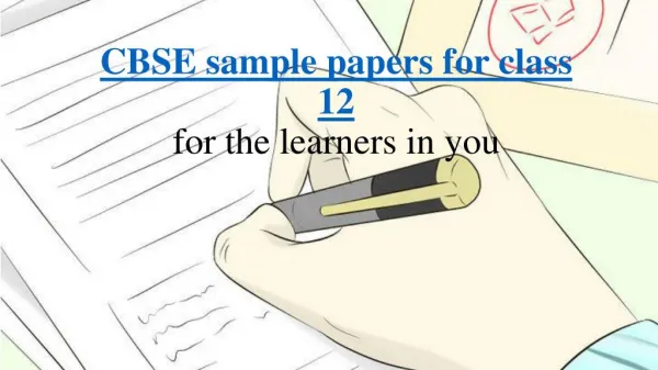 CBSE sample papers for class 12 online
