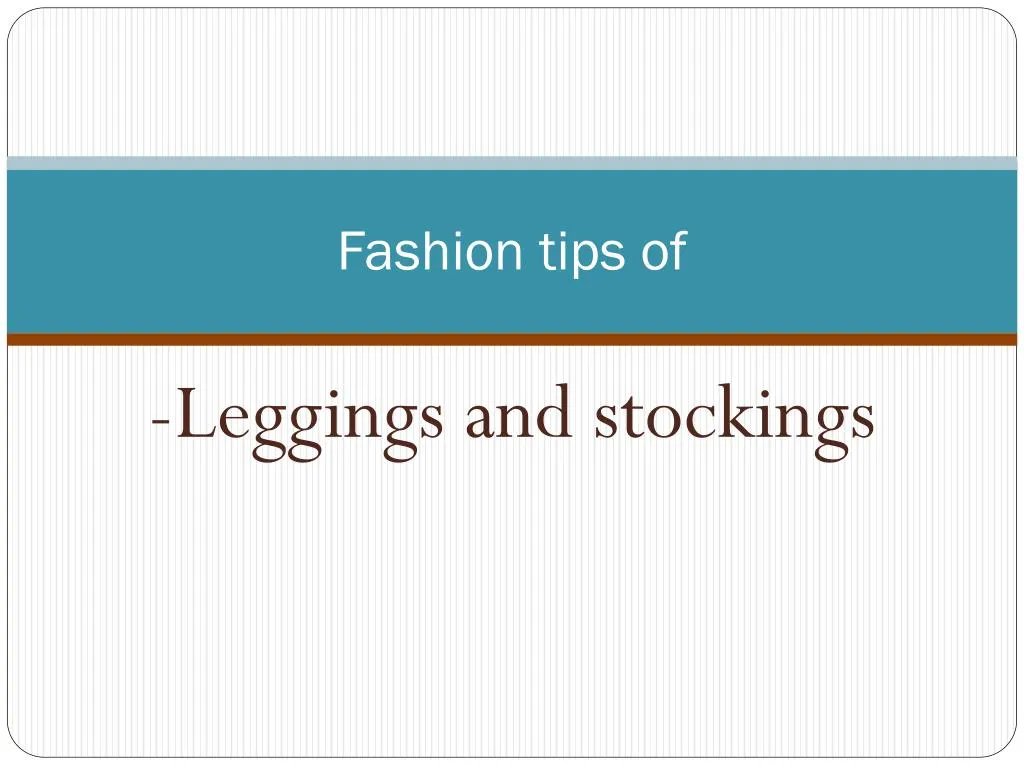 fashion tips of