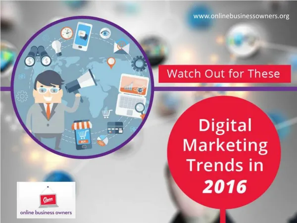 Top Digital Marketing Trends for 2016
