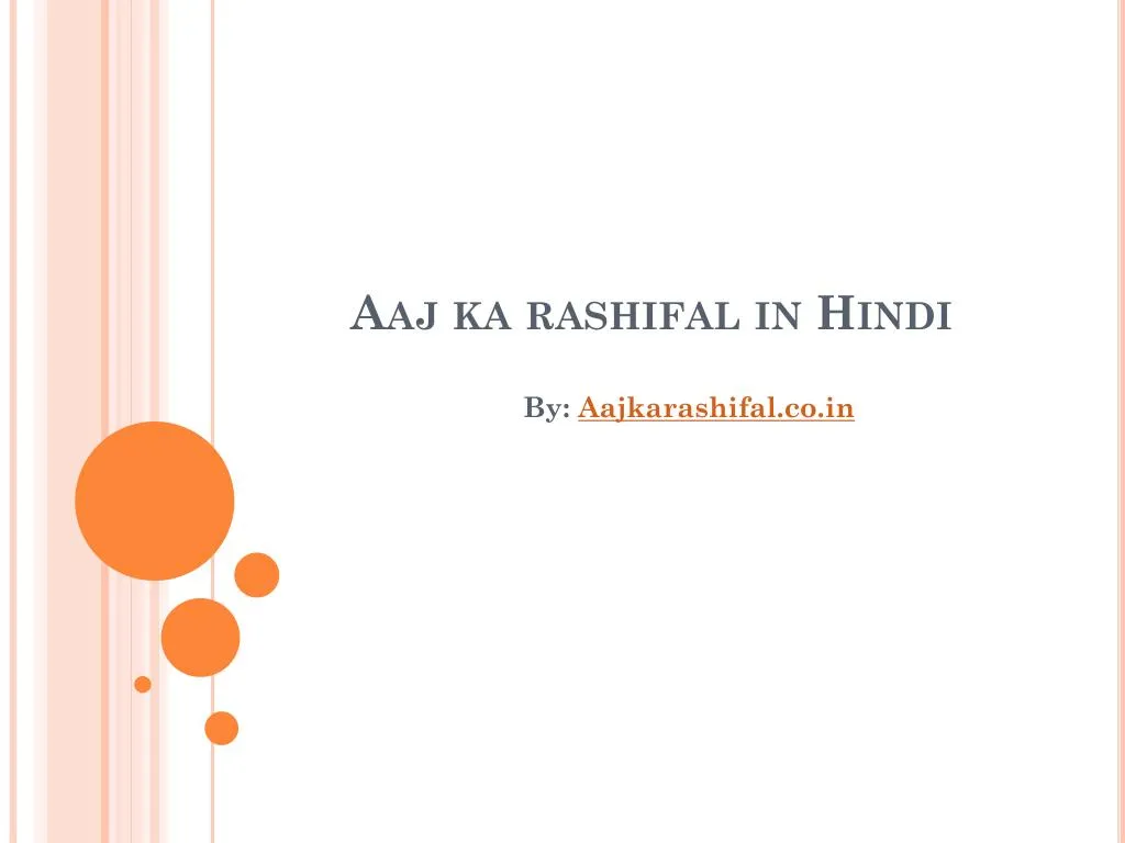 aaj ka rashifal in hindi