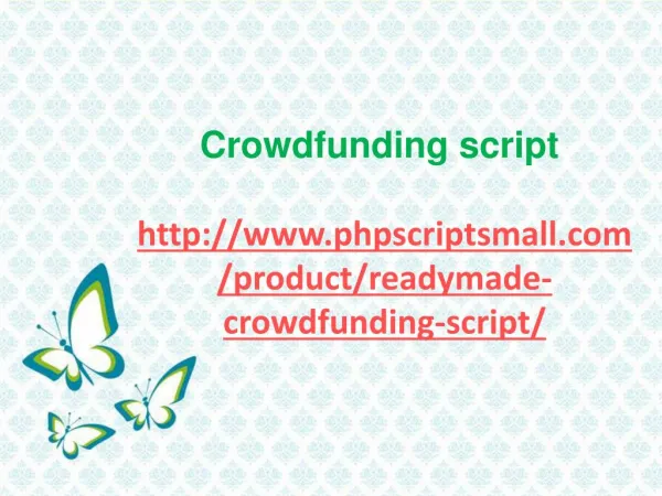 Crowd Funding Script
