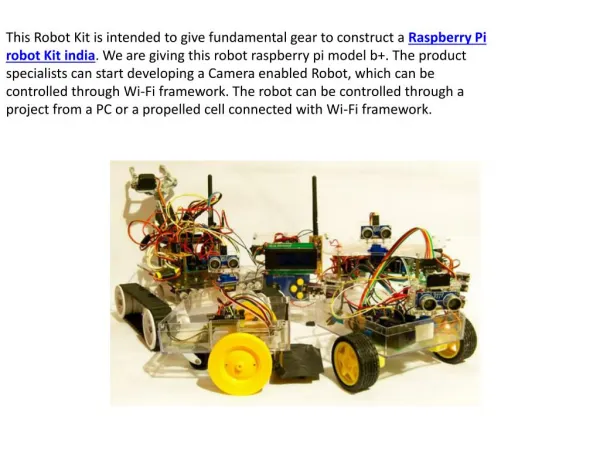 Raspberry Pi Robot Kit India