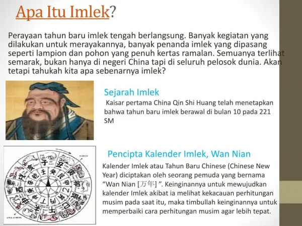 apa itu imlek