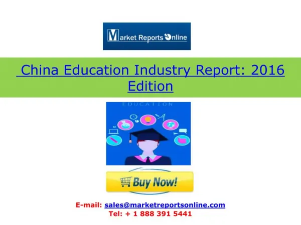 2018 Forecasts for China Education Industry