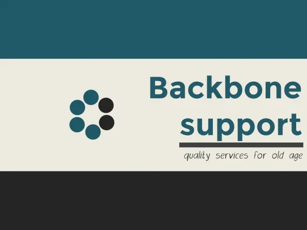 Backbone support for senior peoples