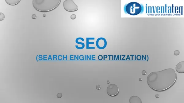 Introduction of SEO