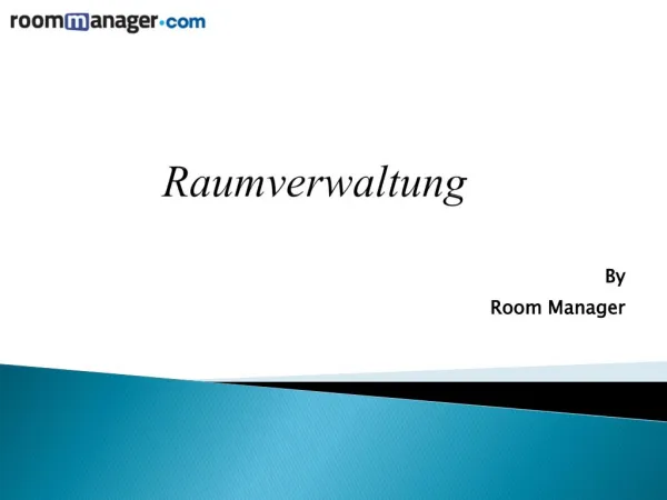 Get Raumverwaltung Services at Roommanager