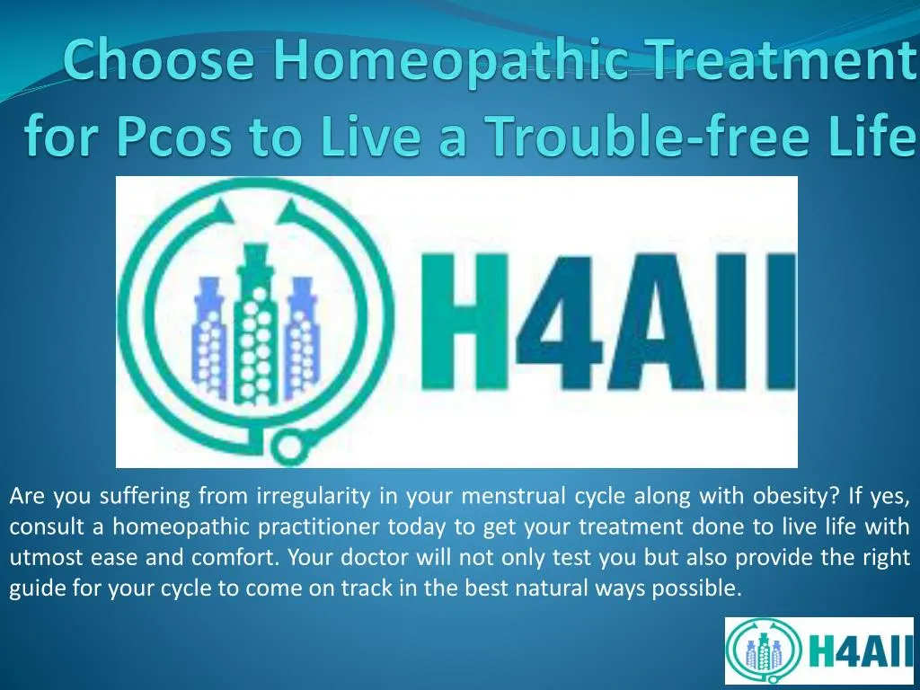 choose homeopathic treatment for pcos to live a trouble free life