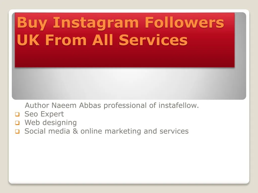 buy i nstagram followers uk f rom a ll services