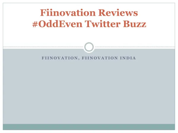 Fiinovation Reviews #OddEven Twitter Buzz