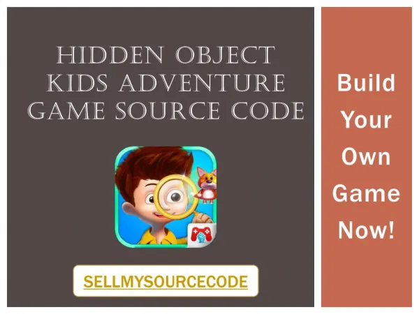 Hidden Object Kids Adventure Game Sourcecode