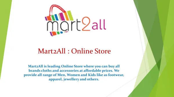 Mart2All : Online Store
