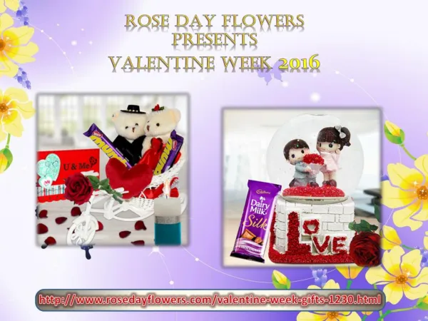 Exquisite Valentine Week Gifts at Rosedayflowers.com