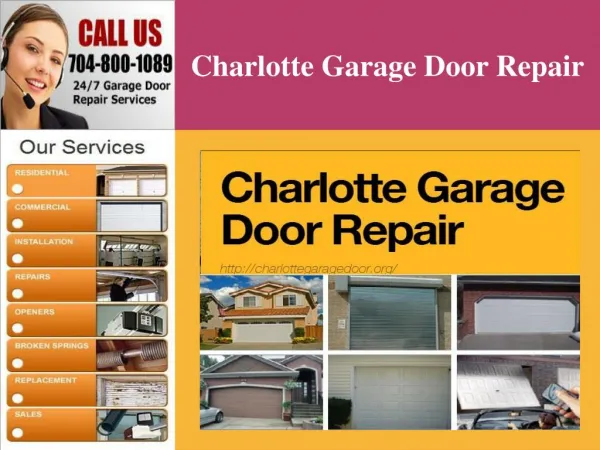 Charlotte Garage Door Repair Services