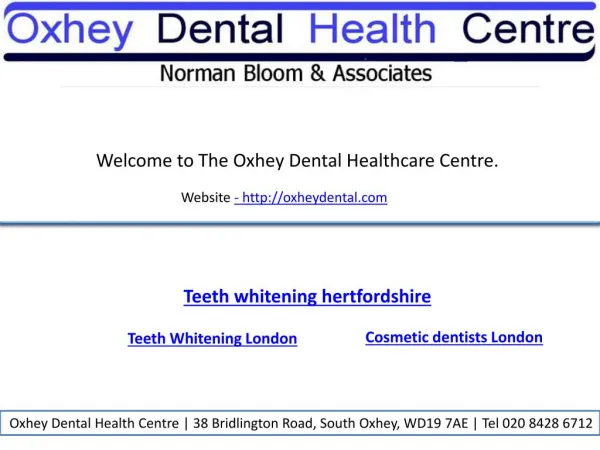 Teeth whitening london