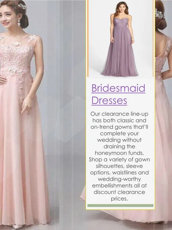 Bridesmaids Dress Brisbane