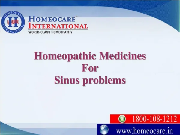 Clearup your sinus infections with Homeopathy