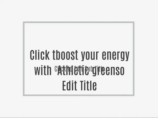 boost your energy with Athletic greens