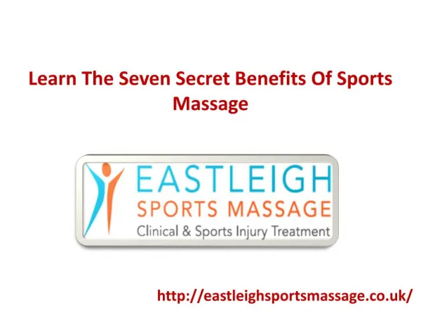 Learn The Seven Secret Benefits Of Sports Massage