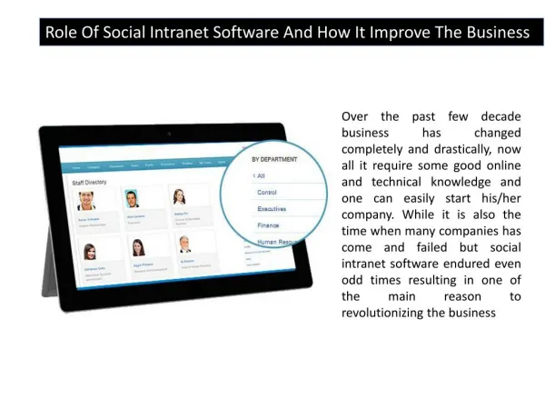 Social Intranet Software, Online Collaboration Software