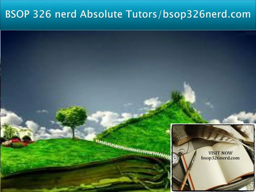 bsop 326 nerd absolute tutors bsop326nerd com