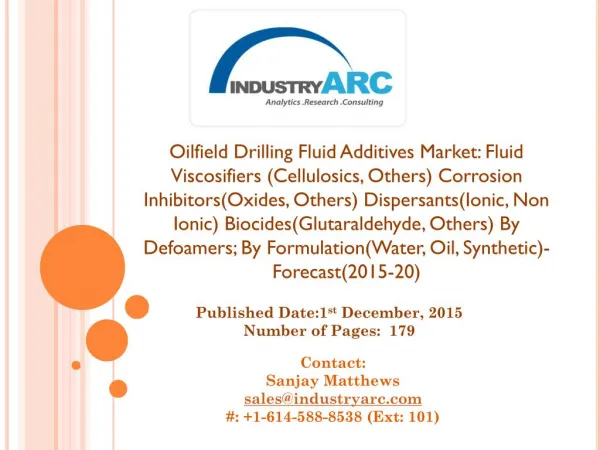 Oilfield Drilling Fluid Additives