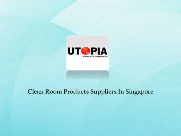 Cleanroom Equipments In Singapore
