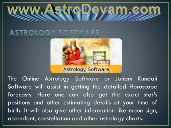 Astrology Software Full Version For Windows, Android and MAC
