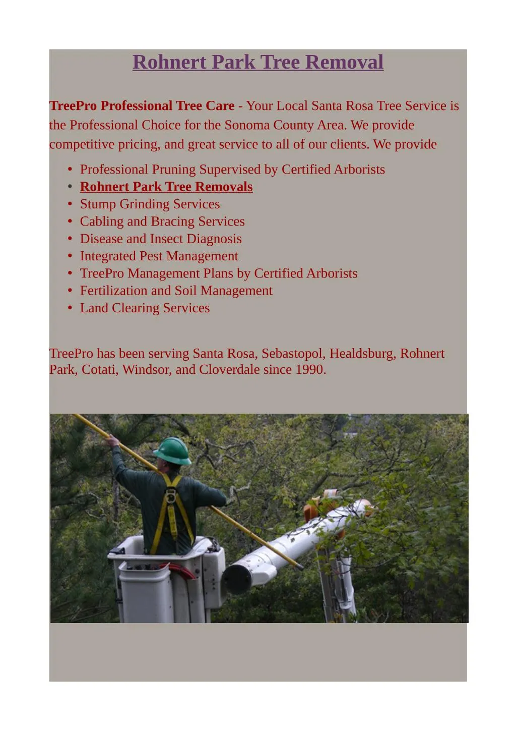 PPT Rohnert Park Tree Removal PowerPoint Presentation, free download
