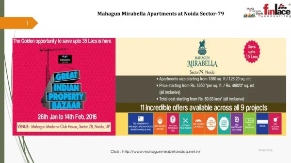 Mahagun Mirabella 2/3/4 BHK Apartments at Noida Sector-79