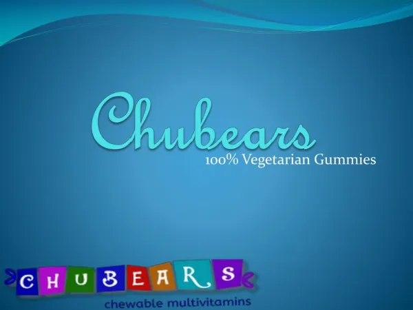Health Supplements For Kids Chubears Chennai