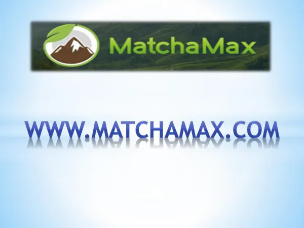 Japanese Matcha - www.matchamax.com