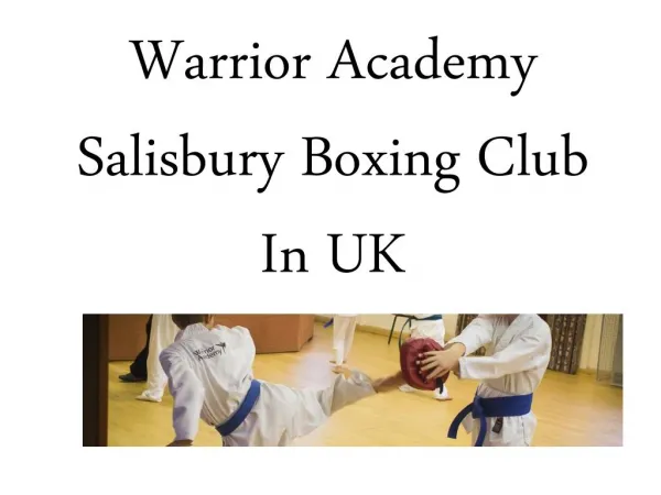 Warrior Academy Salisbury Boxing Club In UK