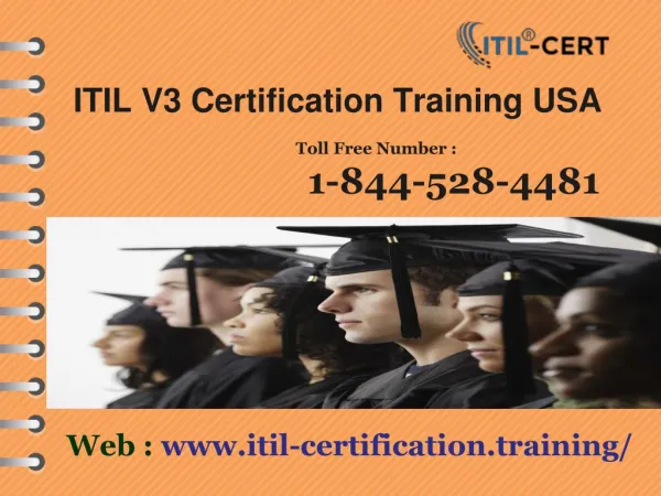 1-844-528-4481 Studying an ITIL Foundations Certification Training