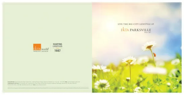 Luxury Residential Projects in Virar West - Ekta Parksville Brochure