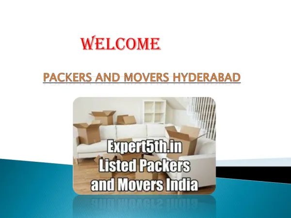 Get All Home Services at Packers Movers in Hyderabad