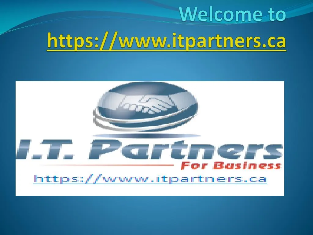 welcome to https www itpartners ca
