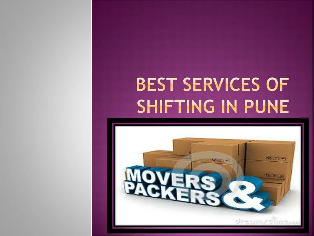 best services of shifting in pune