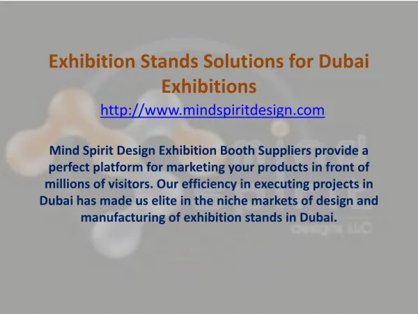 Exhibition Stands Solutions for Dubai Exhibitions