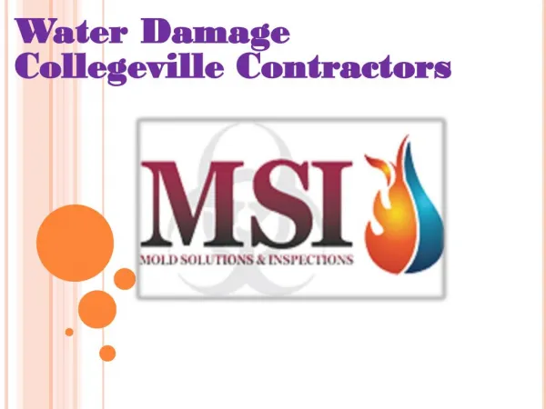 Water Damage Collegeville Contractors