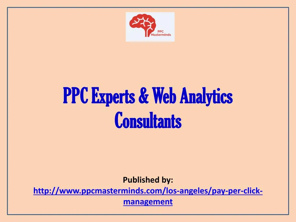 ppc experts web analytics consultants