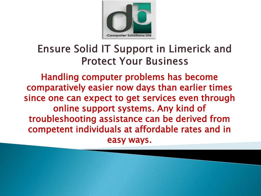 ensure solid it support in limerick and protect your business