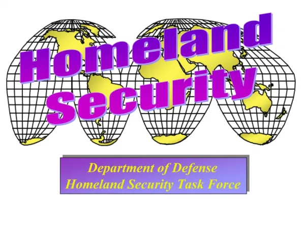 Department of Defense Homeland Security Task Force