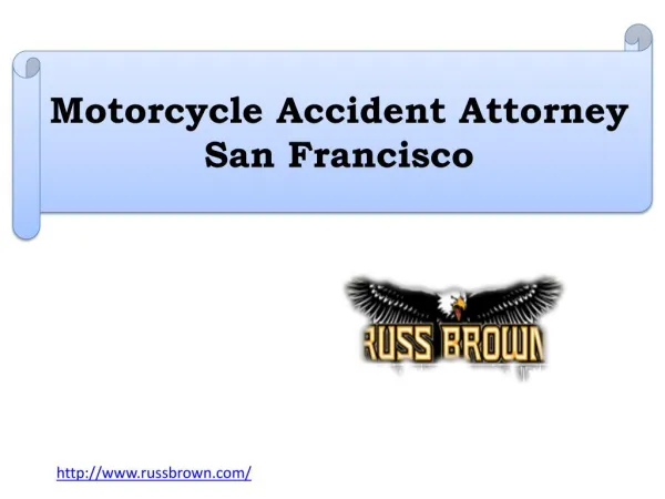 Motorcycle Accident Attorney San Francisco