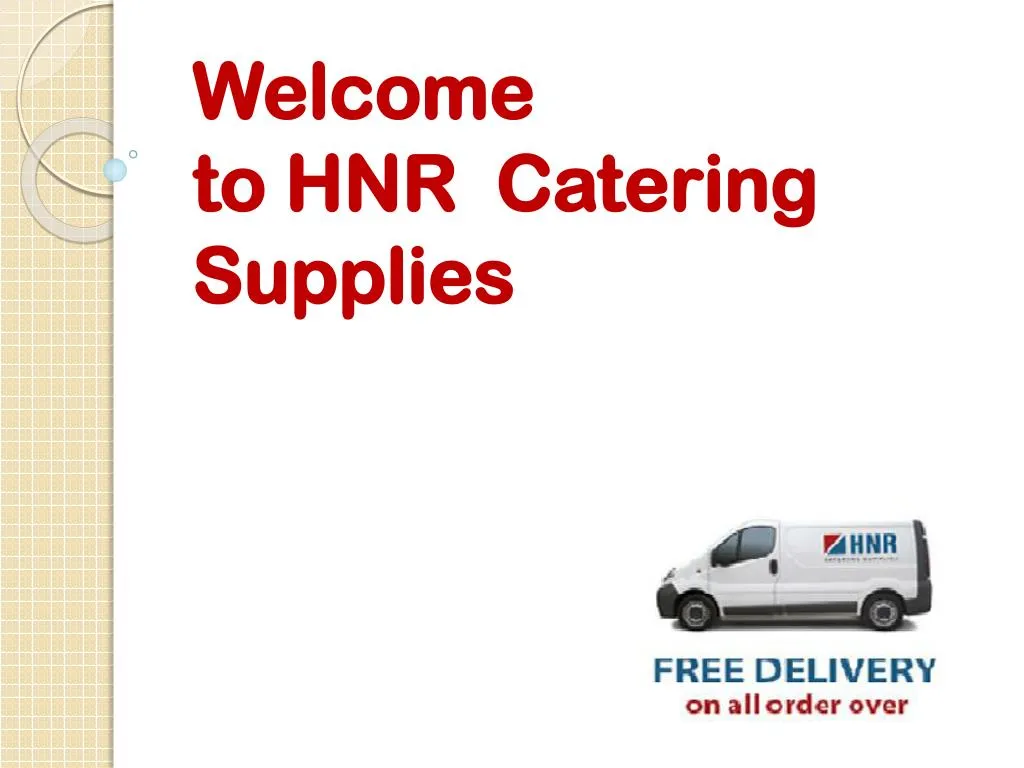 welcome to hnr catering supplies