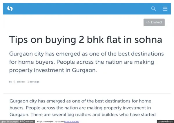 Tips on buying 2 bhk flat in sohna